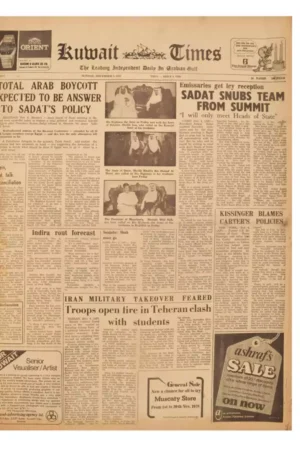 Total Arab Boycott Expected to be Answer to Sadats Policy