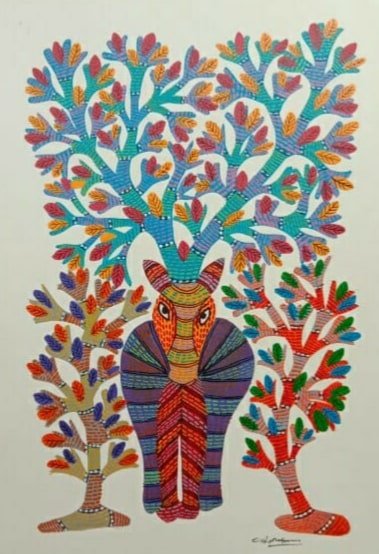 3385-min.jpg Vijay Shyam: Gond Art - Image 1