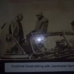 Khanjibhai Deai Talking with Jawaharlal Nehru
