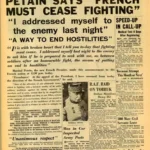 Petain Says “French Must Cease Fighting”