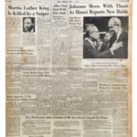 Martin Luther King Is Killed by a Sniper
