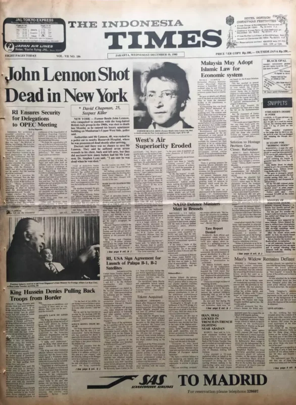 John Lennon Shot Dead in New York