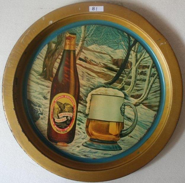 Vintage Beer Plate Collectible (Set of 4 Pcs) Vintage Beer Plate Collectible (Set of 4 Pcs) - Image 1