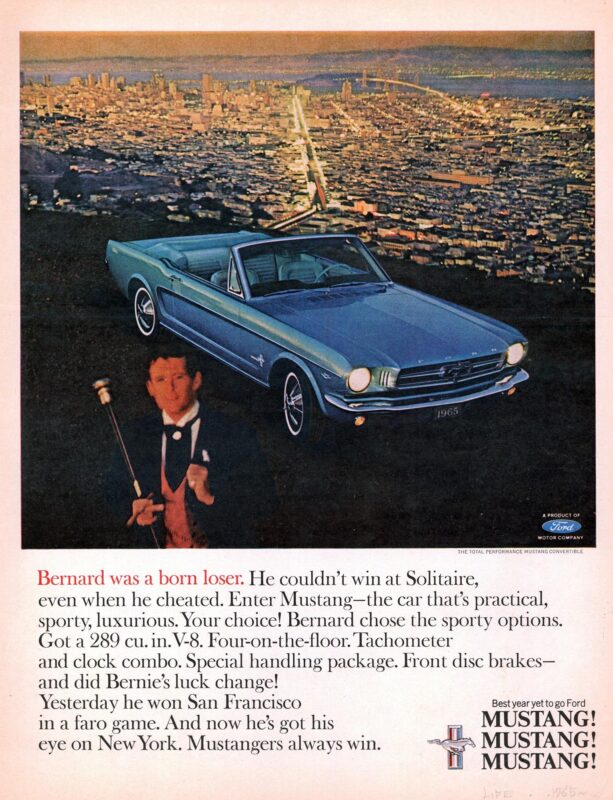 1965 Ford Mustang Vintage Advertisement (CN336049-065)