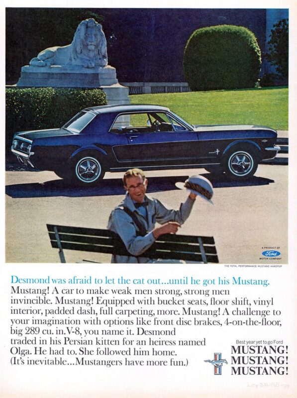 1965 Ford Mustang Vintage Advertisement (CN336049-067)