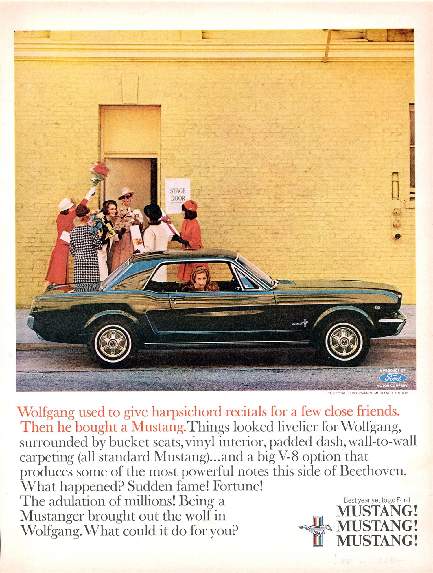 1965 Ford Mustang Vintage Advertisement (CN336049-081) 1965 Ford Mustang Vintage Advertisement (CN336049-081) - Image 1