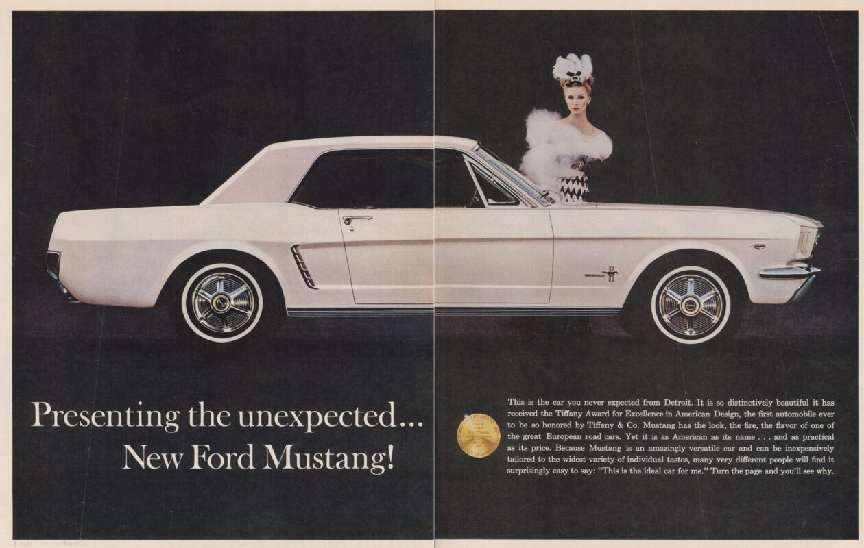 1965 Mustang Tiffany Award Vintage Advertisement
