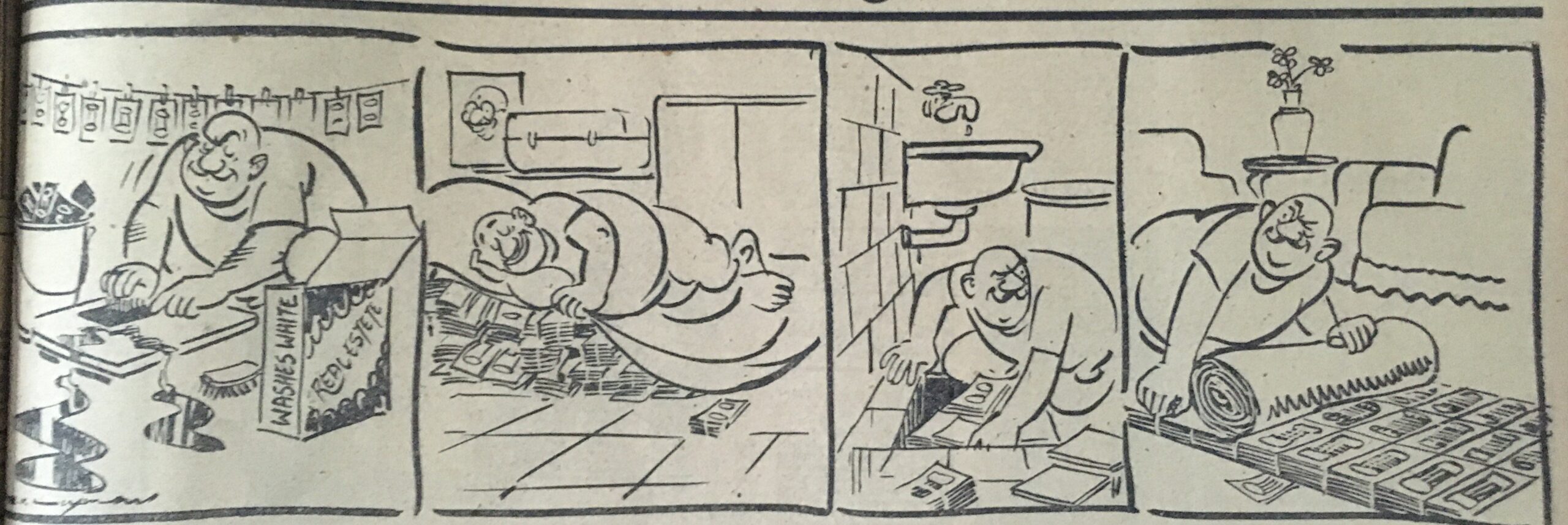 Washes-White-Real-Estate-Black-Money Washes White: Real Estate & Black Money by R.K. Laxman