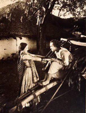 Vintage Indian Film Still Portrait — 1930s Vintage Indian Film Still Portrait — 1930s
