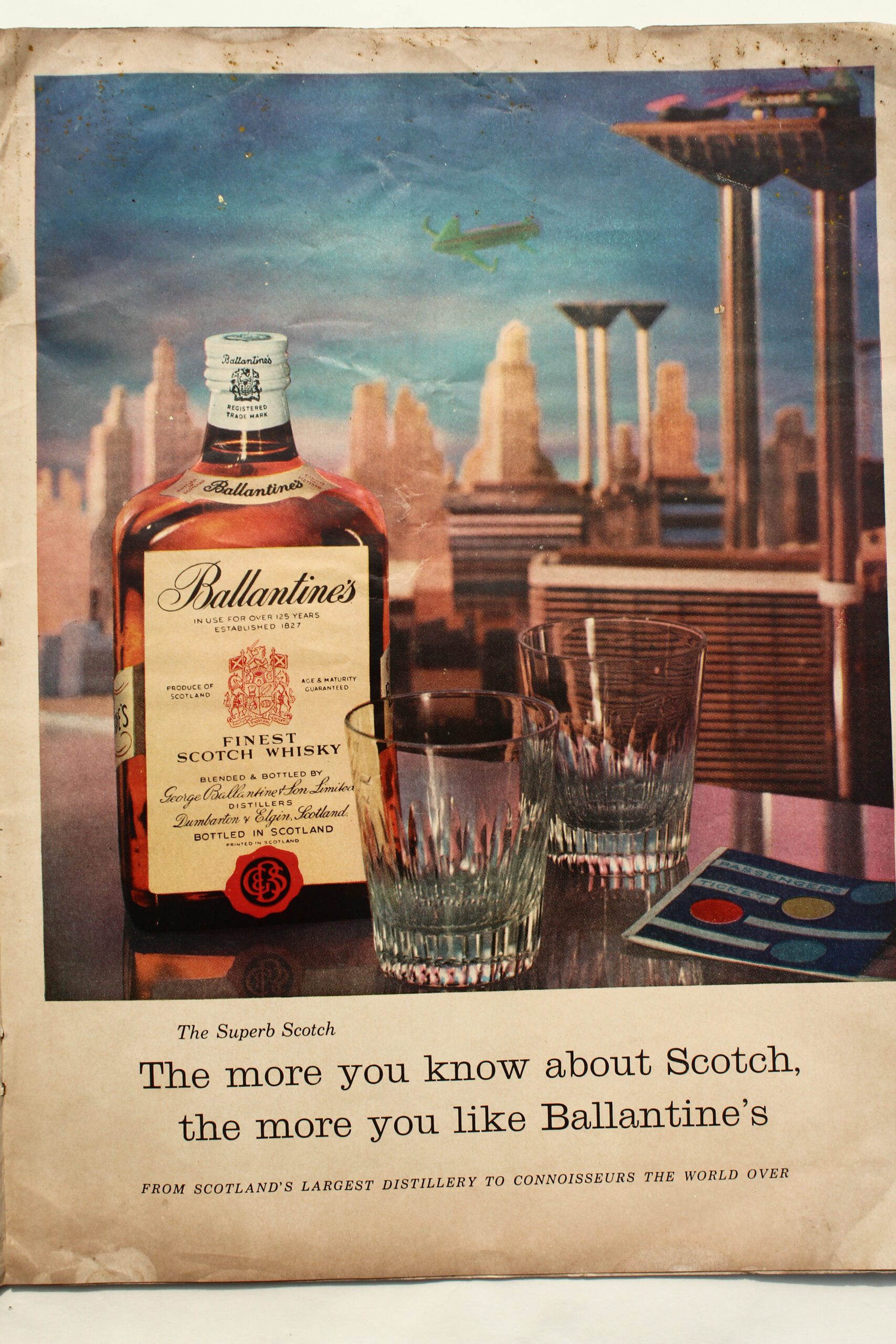 Ballantine’s — Vintage Advertisement (Life Magazine, Mar 1960) Ballantine’s — Vintage Advertisement (Life Magazine, Mar 1960) - Image 1