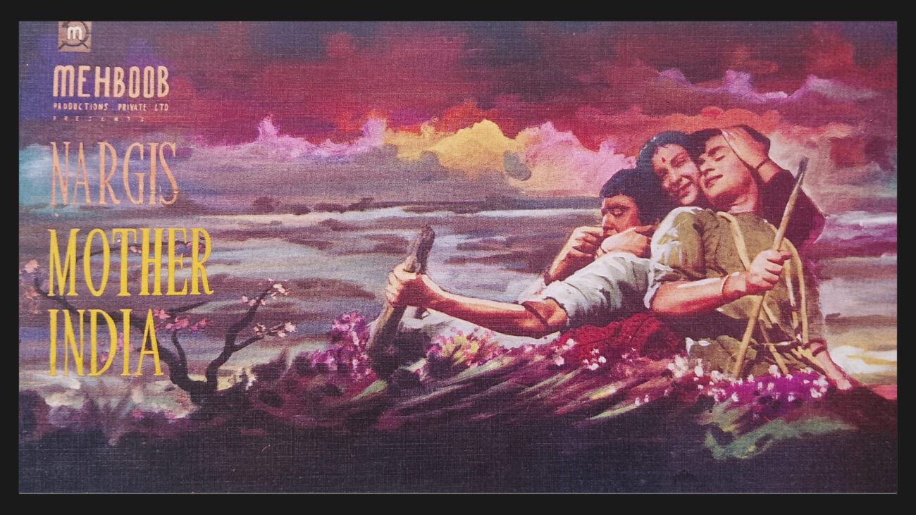Mother India Hand-painted Lobby Card - Set III