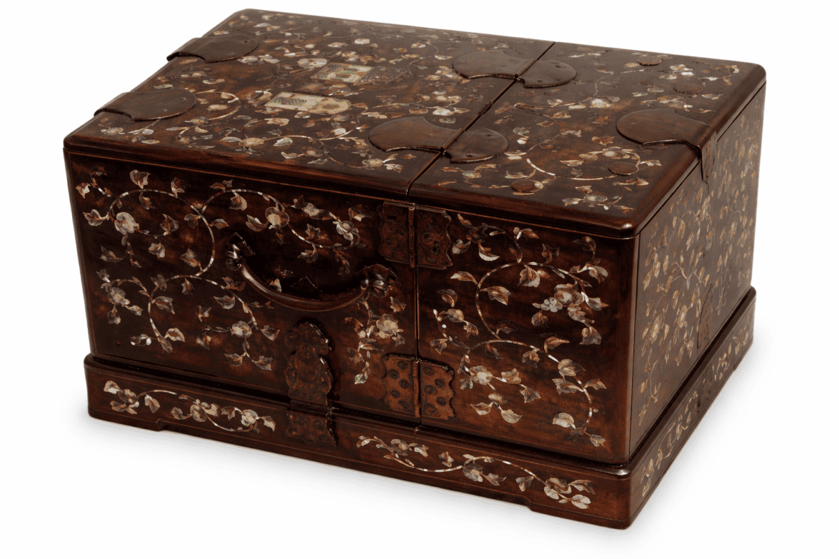 Qing Dynasty Carved Rosewood Box