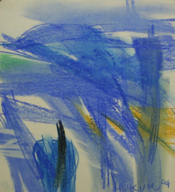 Hukum Lal Verma – HLV - 105 - 13 x 11.5 inches, Soft Pastels on Board, 2004, A