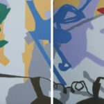 KIS - 10,4_x8_ ft., Dyptich, Oil on Canvas,Untitled, 2007, Buyback-Sukumar patel