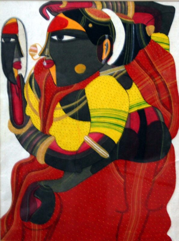 Thota Vaikuntam – TV - 38 - 11X 14 inch, Tempra on Paper, Available